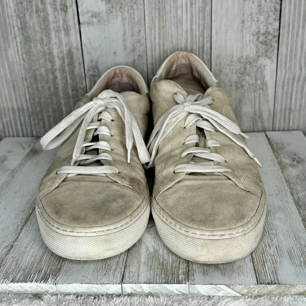 To Boot New York ADAM DERRICK Cream Suede Sneakers Mens Size 9